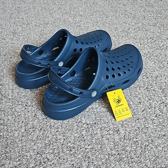 New Unisex Active Solid Blue Clog. - Picture 2 of 7